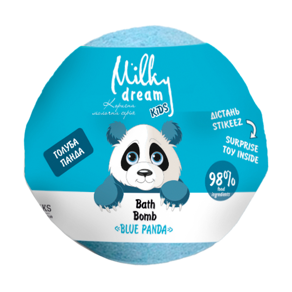 Дитяча бомба для ванн Milky Dream Kids Блакитна Панда, 100 г